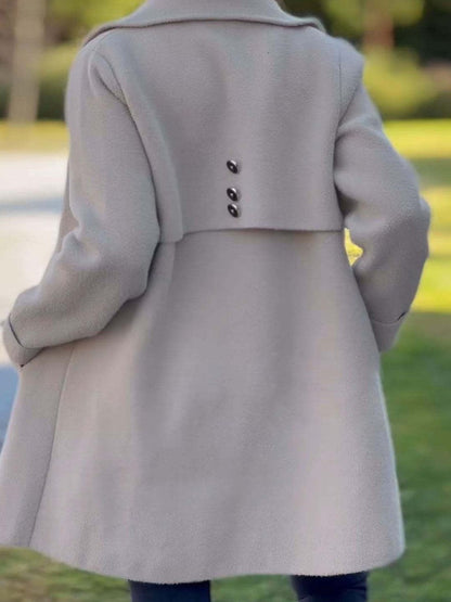Hedwig - Cappotto Donna Elegante Classico a Bottoni
