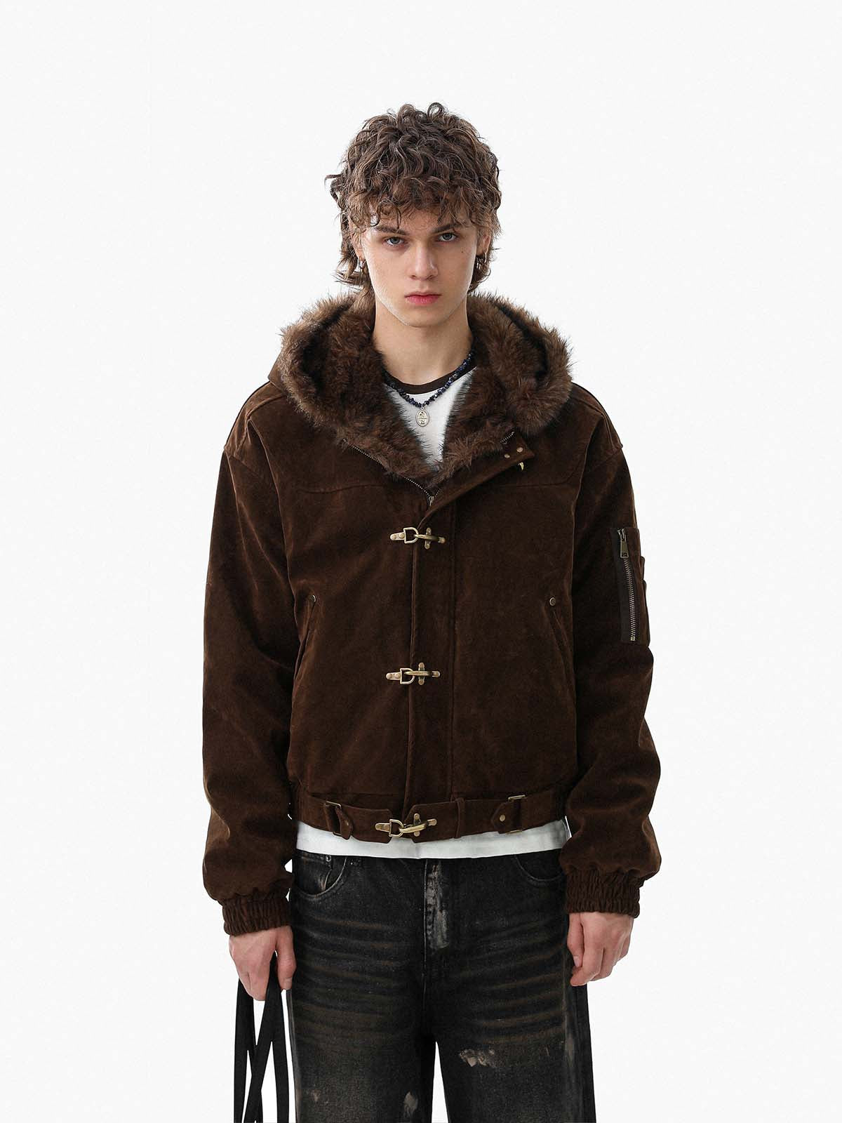 Devid - Giacca Bomber Streetwear Uomo Con Cappuccio