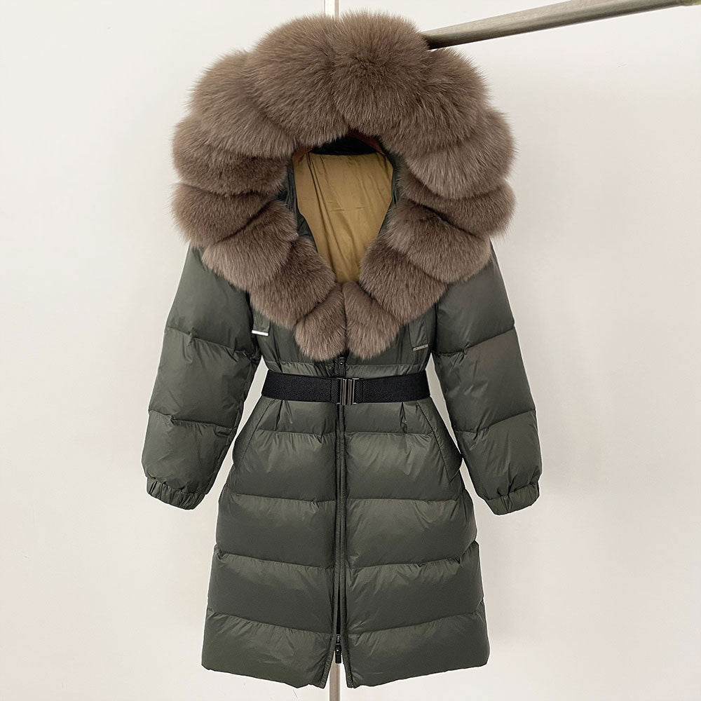Fabiana - Cappotto Invernale Donna Lungo con Cappuccio