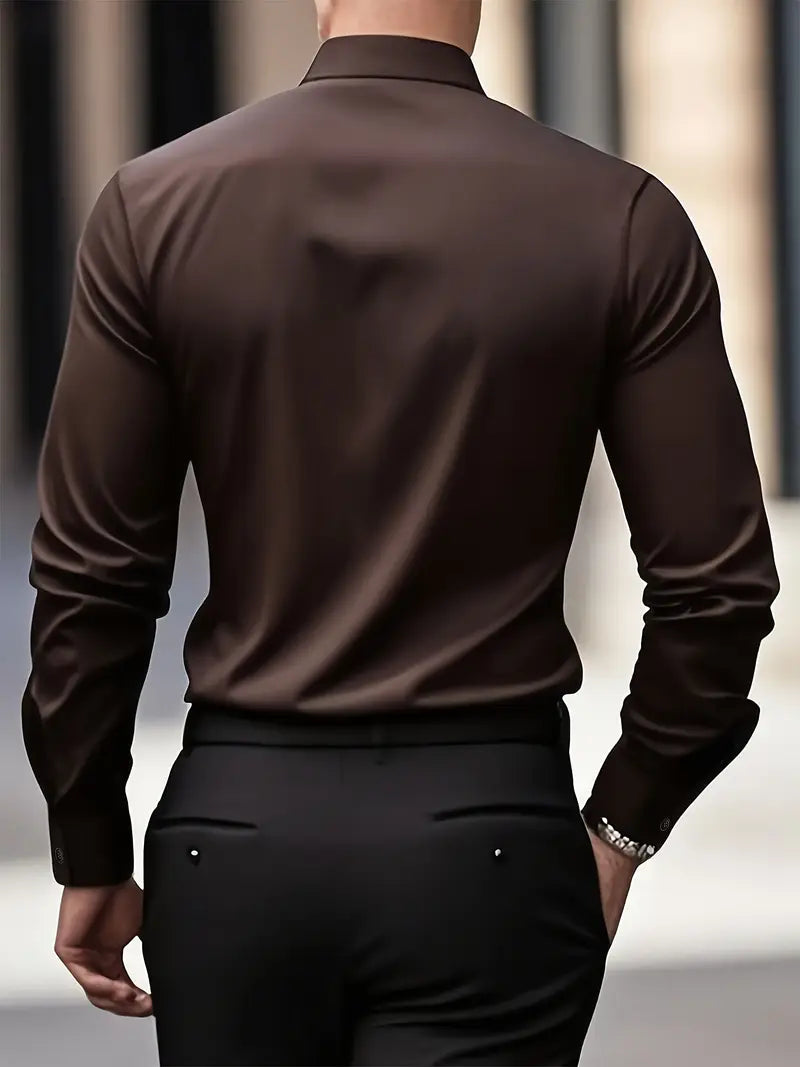 Alberto – Camicia Traspirante A Maniche Lunghe Da Uomo