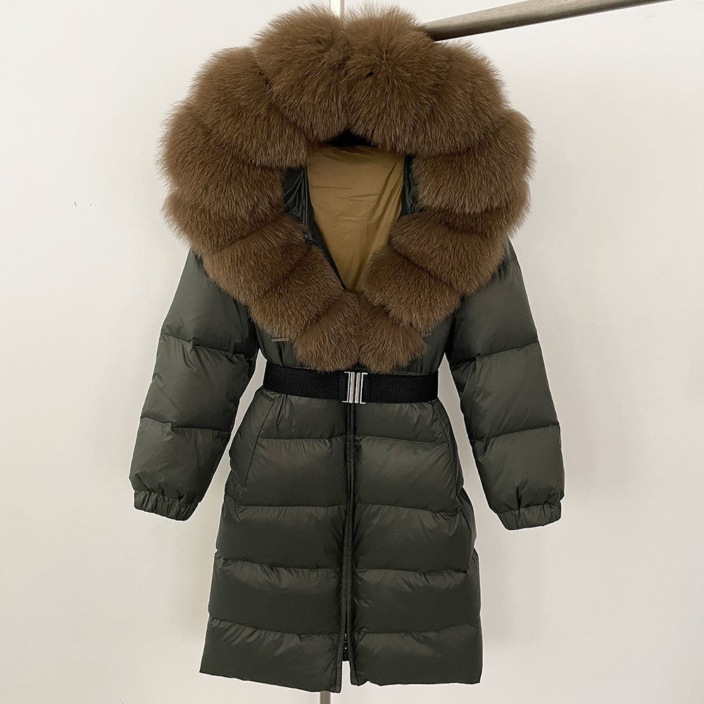 Fabiana - Cappotto Invernale Donna Lungo con Cappuccio