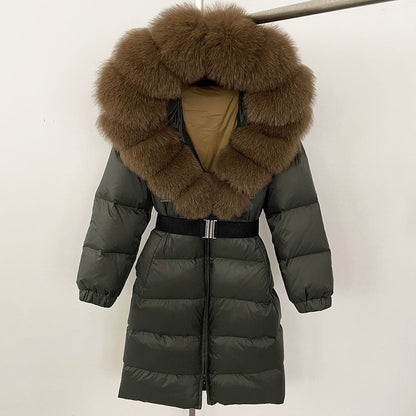 Fabiana - Cappotto Invernale Donna Lungo con Cappuccio