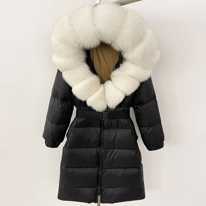 Fabiana - Cappotto Invernale Donna Lungo con Cappuccio