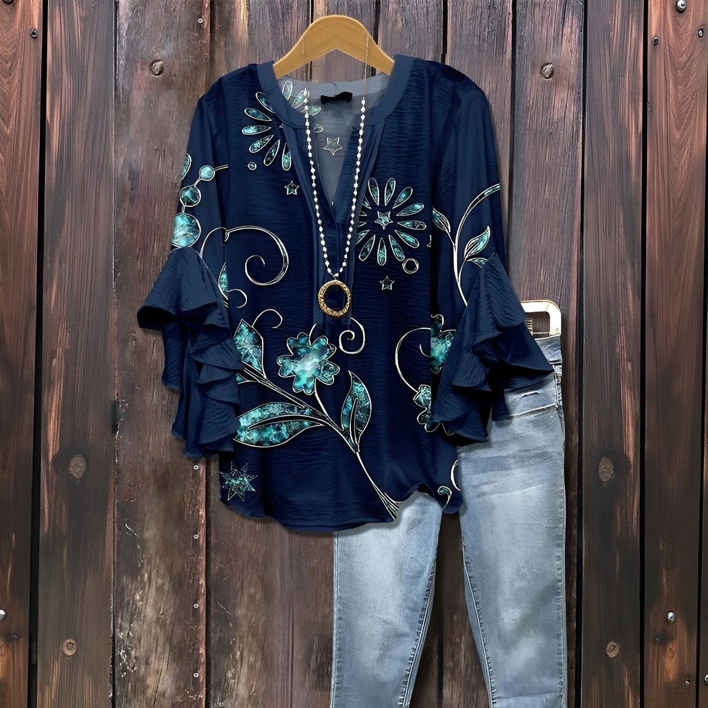 Karola - Blusa Donna Casual Estiva Leggera Elegante