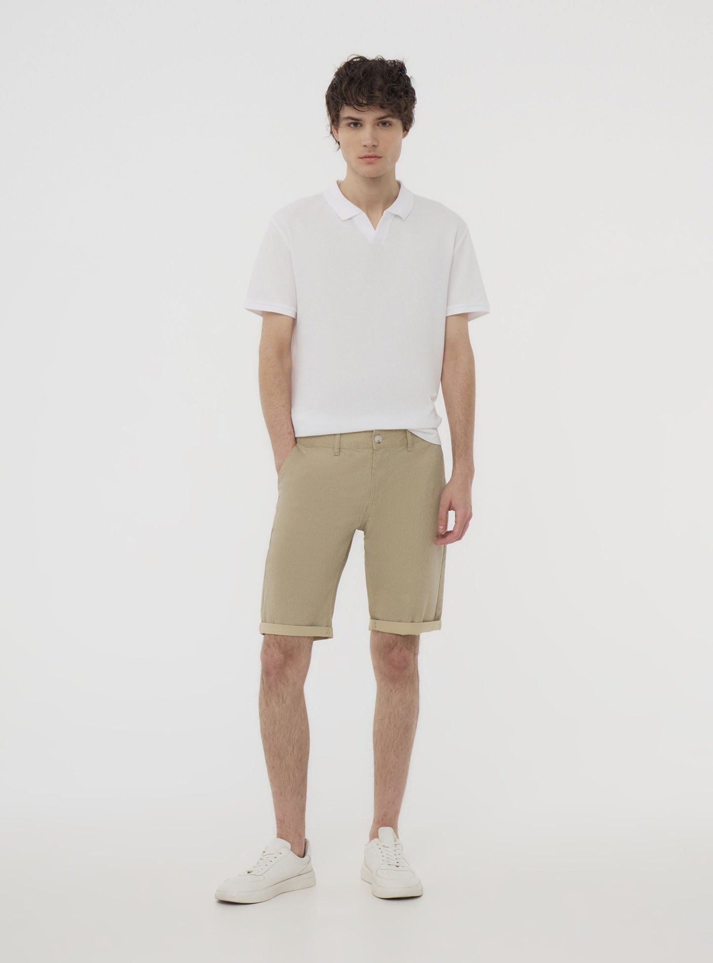Davide - Pantaloncini Microfantasia Geometrica Uomo
