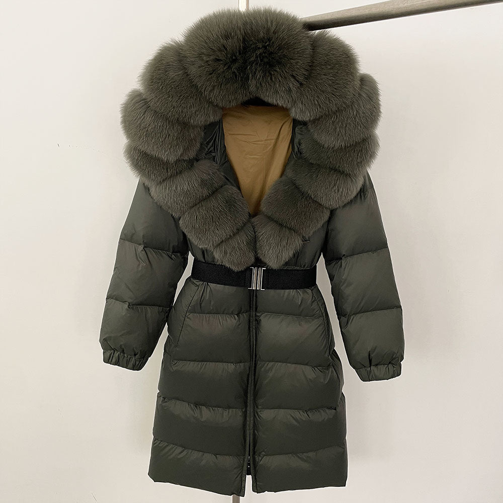 Fabiana - Cappotto Invernale Donna Lungo con Cappuccio