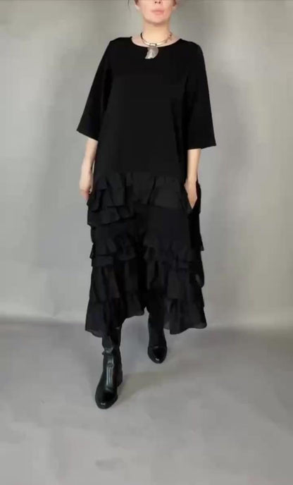 Monica – Abito Maxi A Balze Dal Design Leggero E Romantico