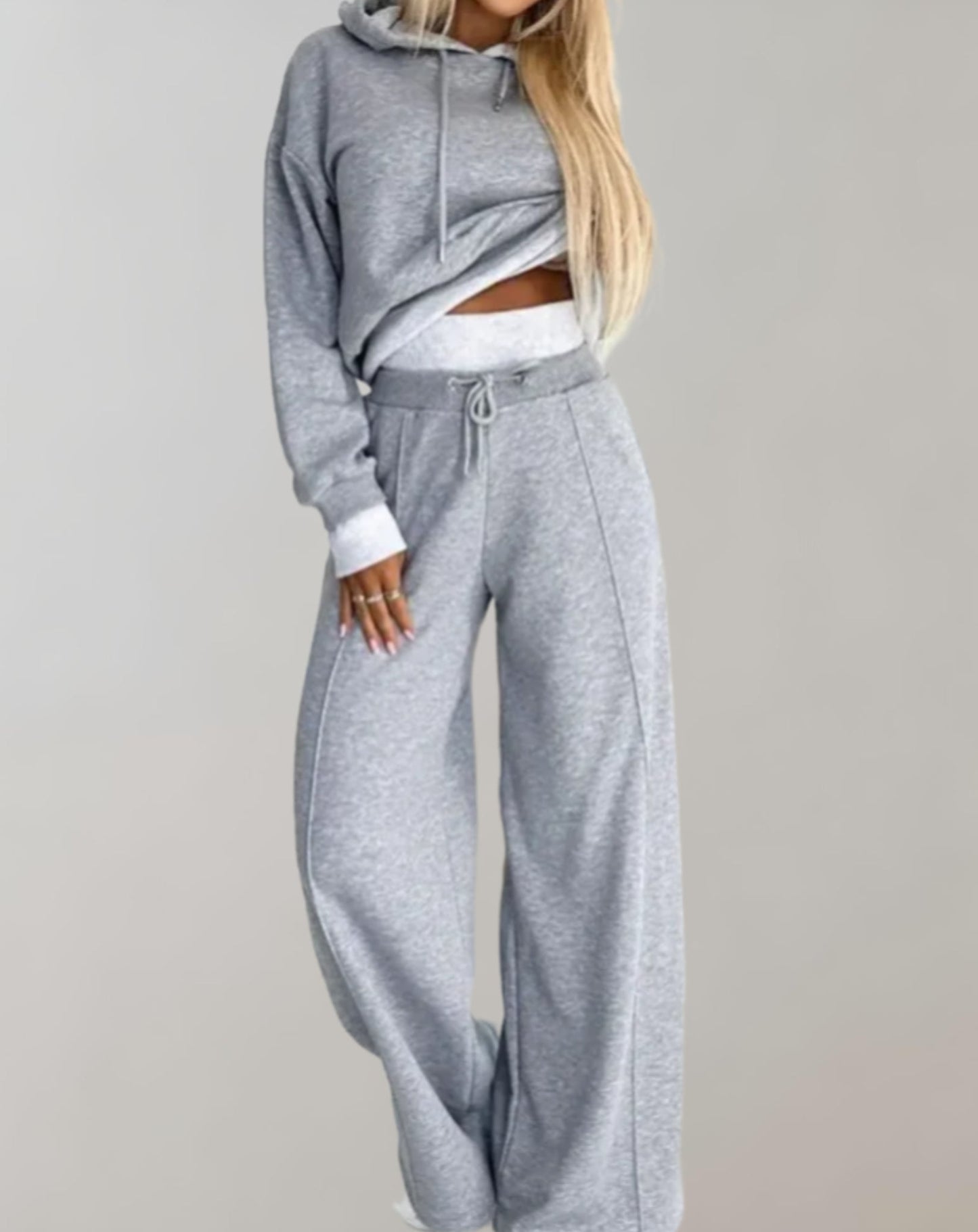 Chiara – Completo Due Pezzi Con Maglione E Pantaloni Larghi