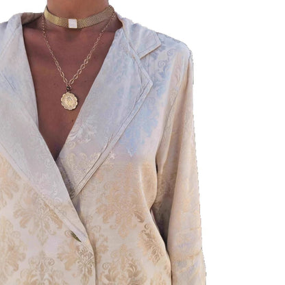 Caterina – Completo Elegante Con Blazer Strutturato E Pantaloni Ampi