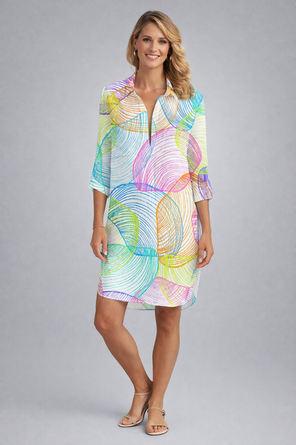 Demetra – Abito A Camicia Estivo Leggero Dalla Linea Essenziale