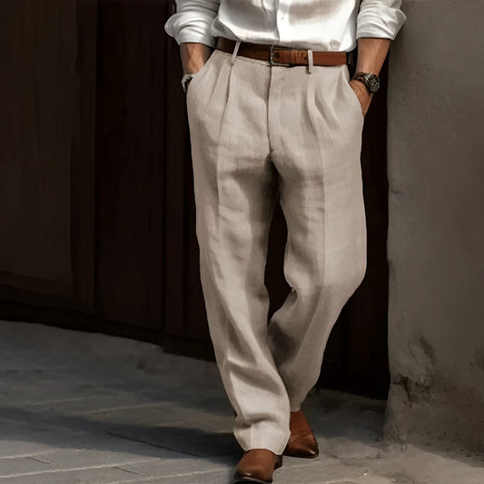 Francesco – Pantalone Retrò Da Uomo Dal Taglio Classico