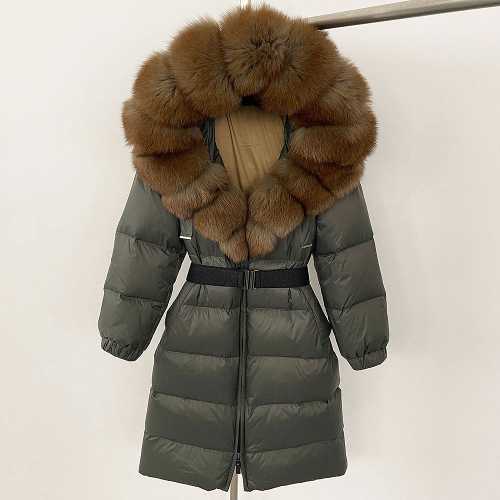 Fabiana - Cappotto Invernale Donna Lungo con Cappuccio