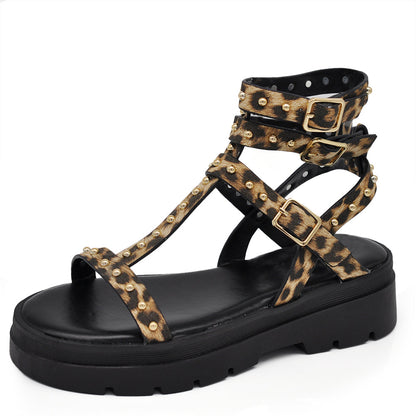 Sandra – Infradito stivaletti donna platform borchie estivi