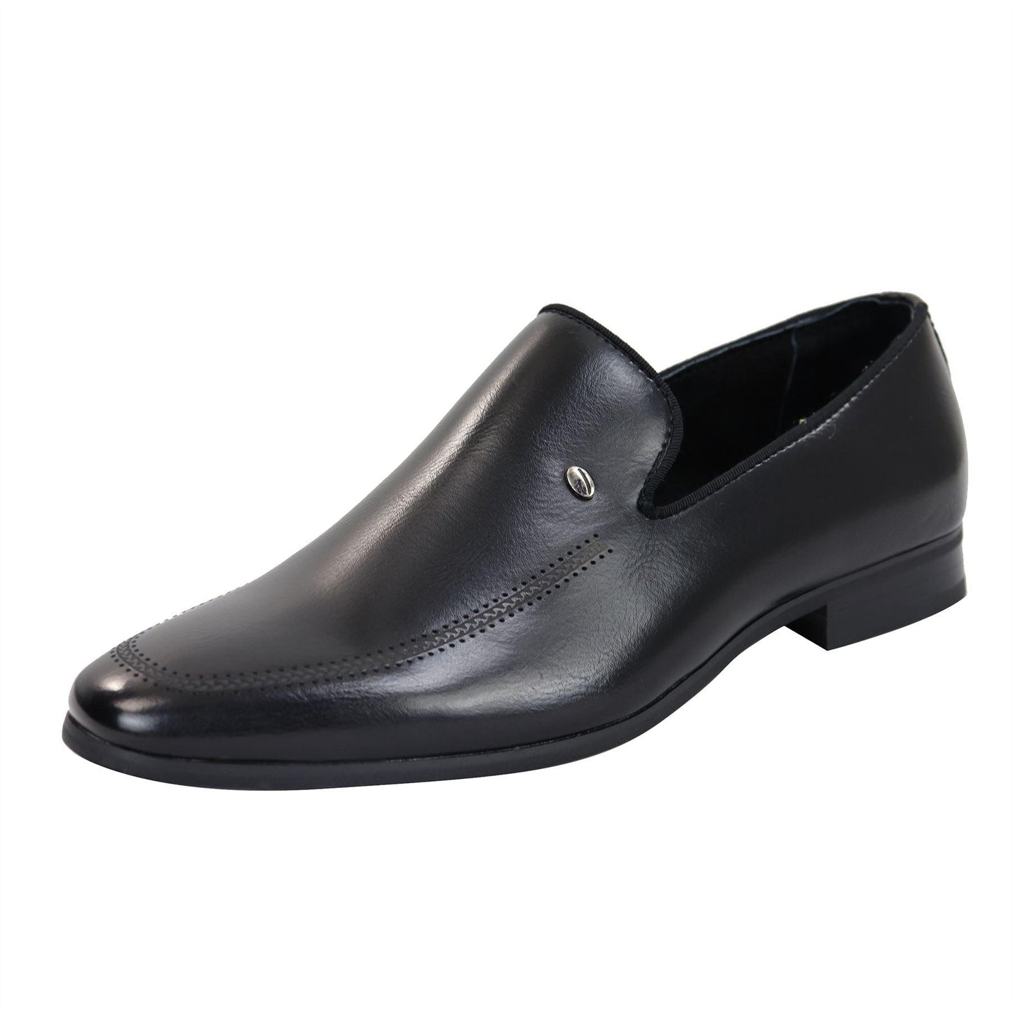 Carlo – Mocassino Uomo Slip-On Formale Nero e Marrone