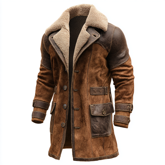 Raniero - Cappotto Vintage Marrone Uomo Stile Iconico