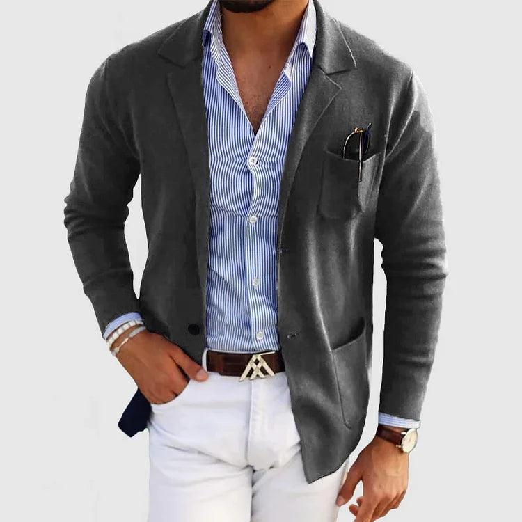 Dino - Blazer Cardigan Uomo Moderno Con Tasche