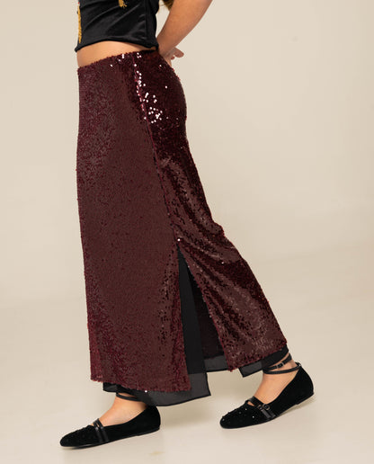 Celeste - Pantaloni Change of Plans Bordeaux Donna