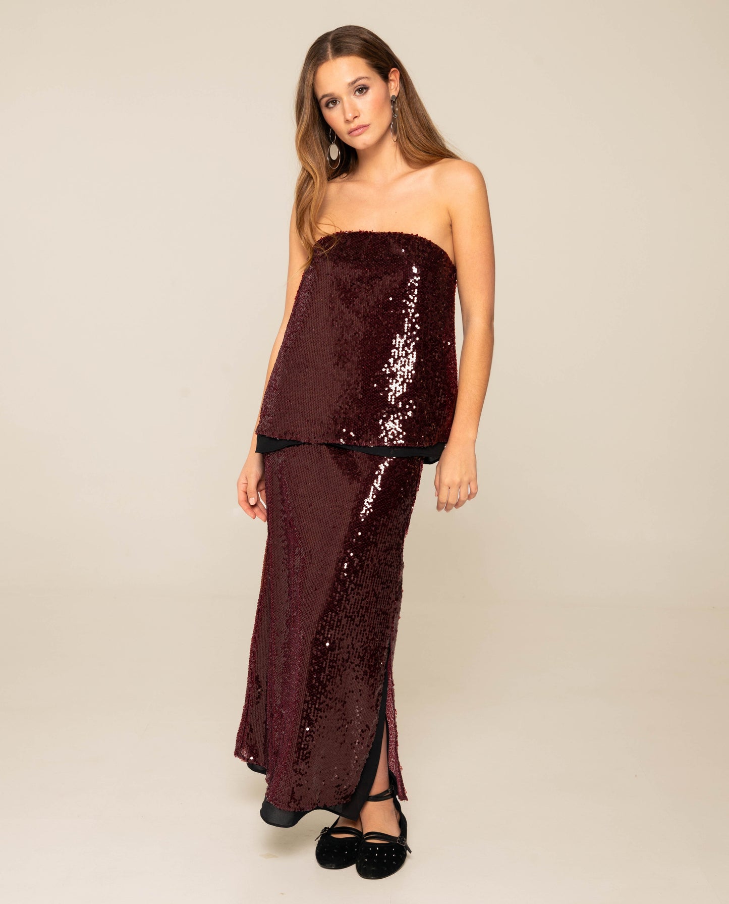Celeste - Pantaloni Change of Plans Bordeaux Donna