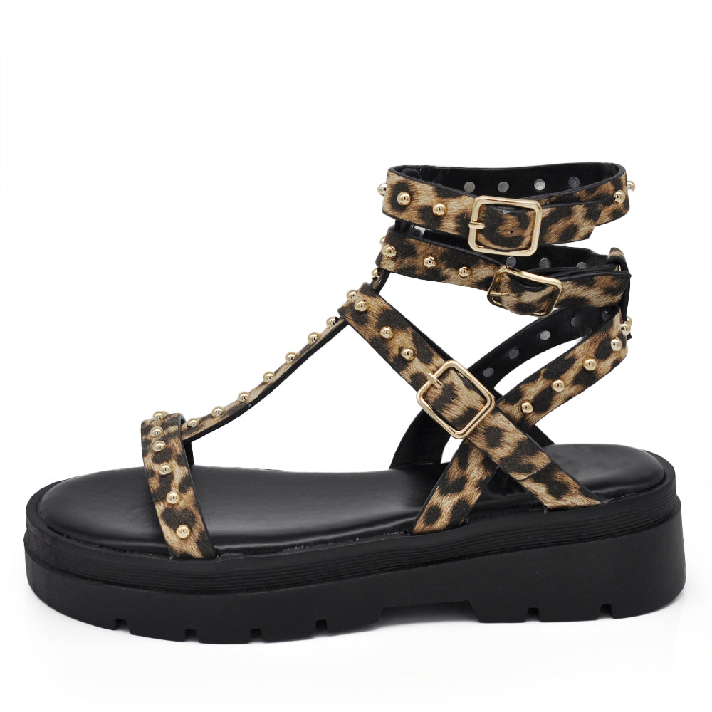 Sandra – Infradito stivaletti donna platform borchie estivi