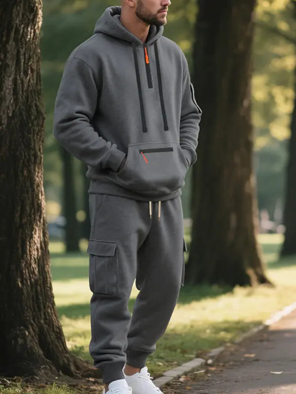 Diogene - Set Uomo Due Pezzi Elegante Con Cappuccio