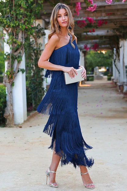 Irene – Abito Elegante Monospalla Per Cerimonie Ed Eventi