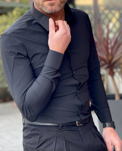 Diomede - Camicia Slim Fit No Stiro 2 Colori Uomo