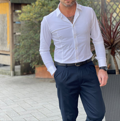 Diomede - Camicia Slim Fit No Stiro 2 Colori Uomo