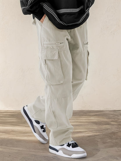 Ivano - Pantaloni Cargo Uomo Stile Streetwear