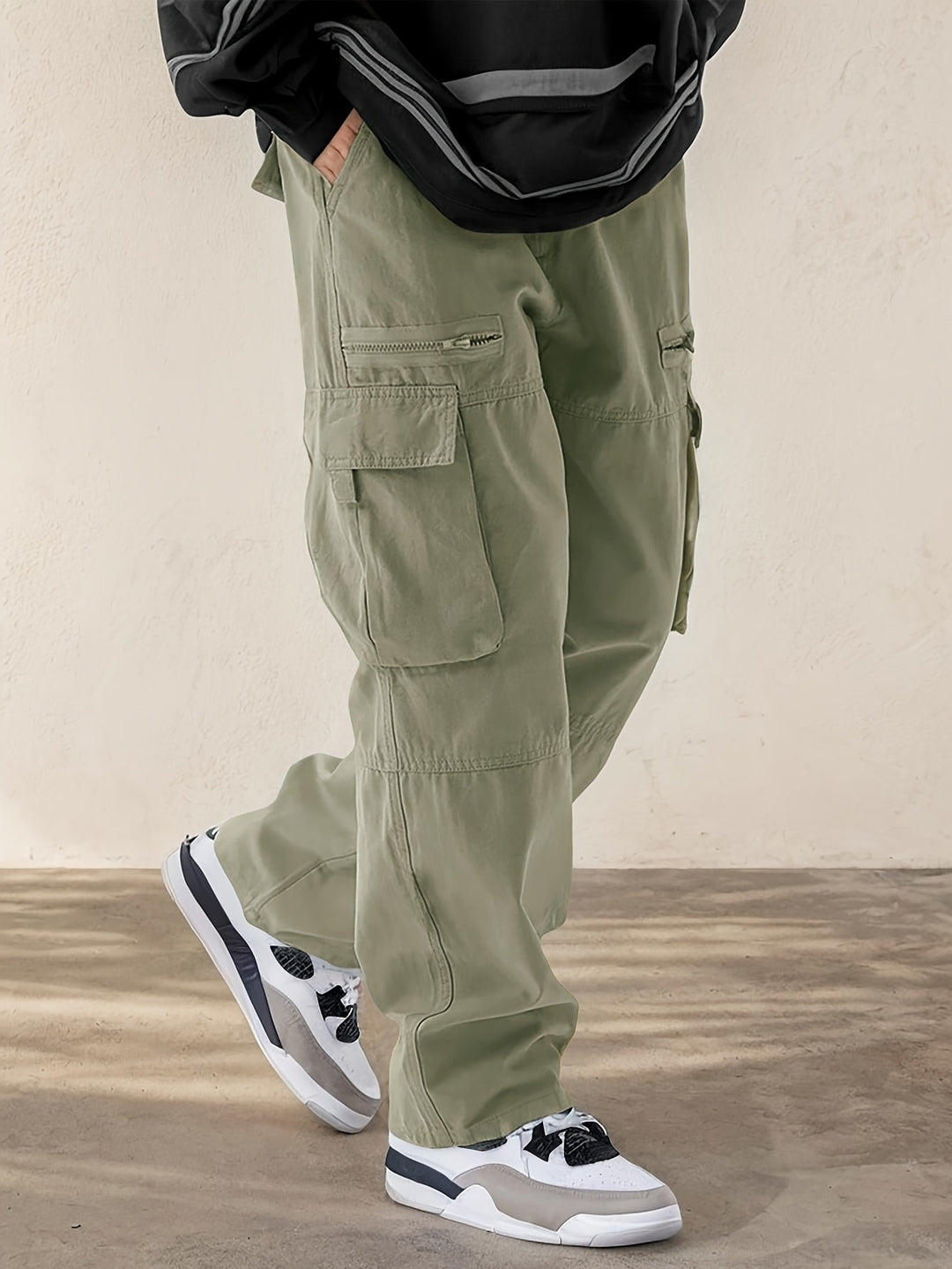 Ivano - Pantaloni Cargo Uomo Stile Streetwear