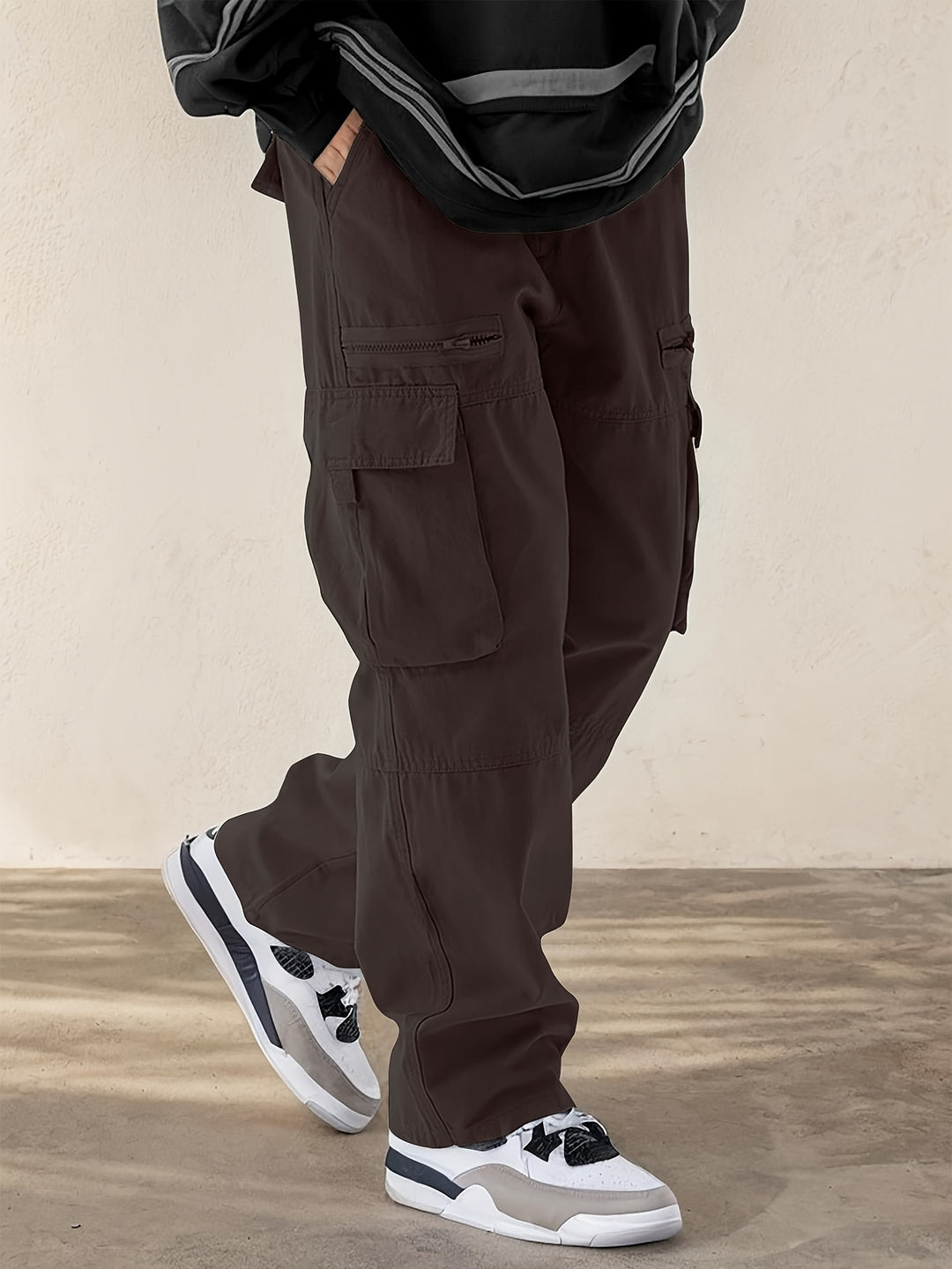 Ivano - Pantaloni Cargo Uomo Stile Streetwear