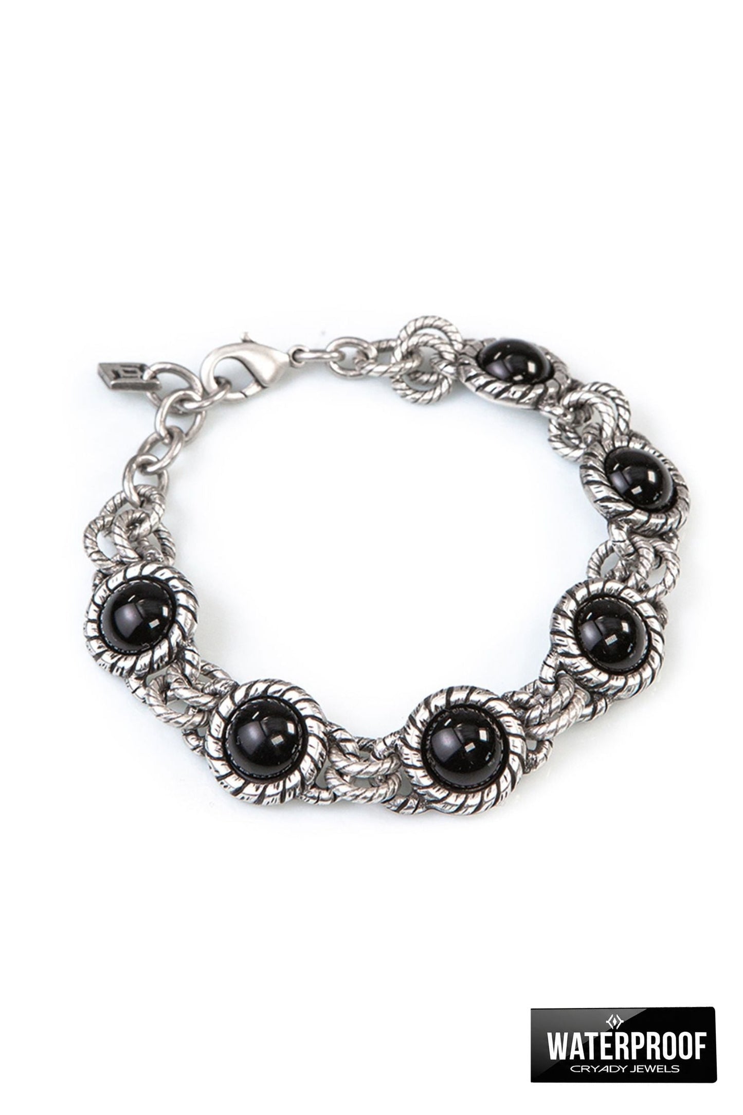 Prospero - Bracciale Nero Uomo Elegante Moderno