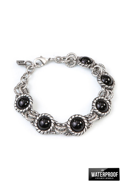 Prospero - Bracciale Nero Uomo Elegante Moderno