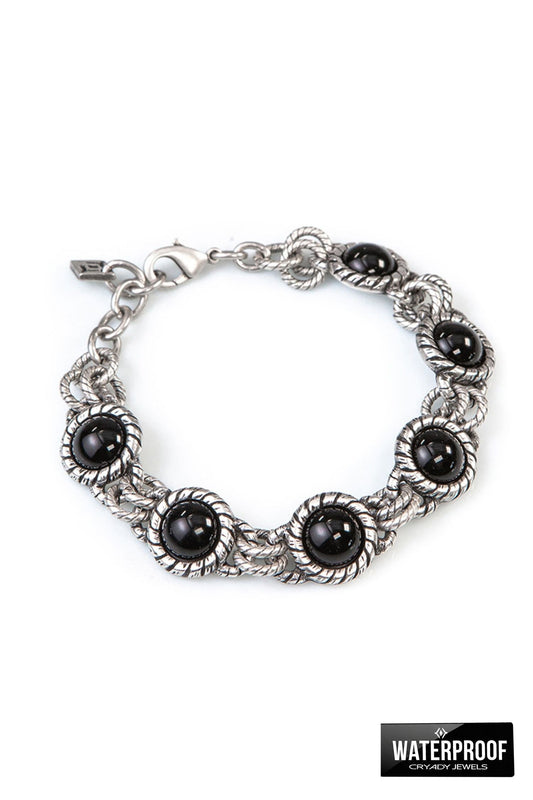 Prospero - Bracciale Nero Uomo Elegante Moderno