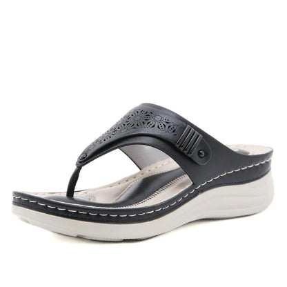 Mirisa - Sandali Ortopedici Donna Comodi Zeppa Estate