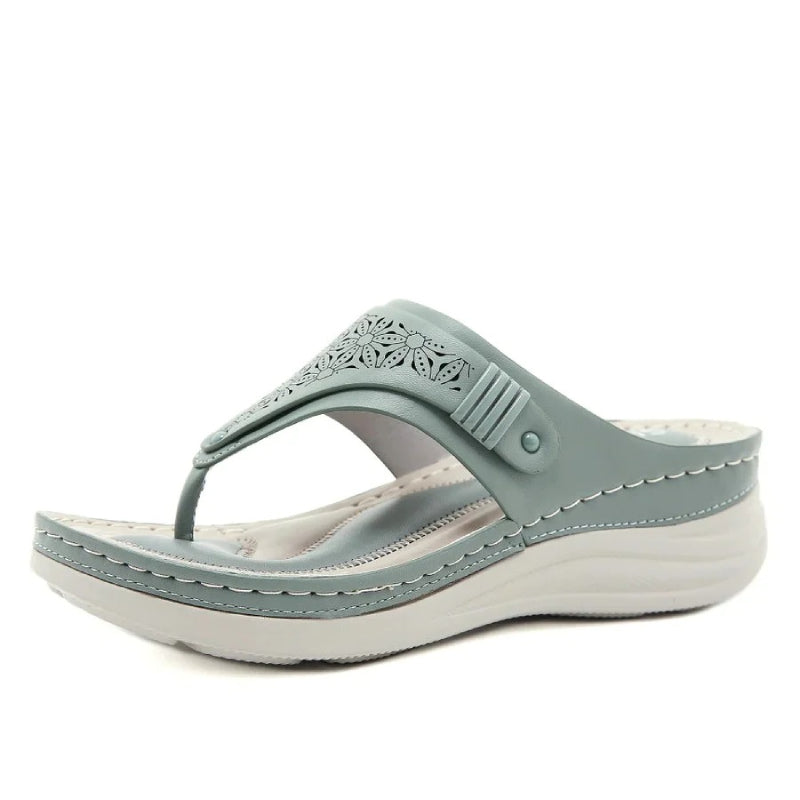 Mirisa - Sandali Ortopedici Donna Comodi Zeppa Estate