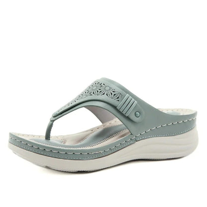 Mirisa - Sandali Ortopedici Donna Comodi Zeppa Estate