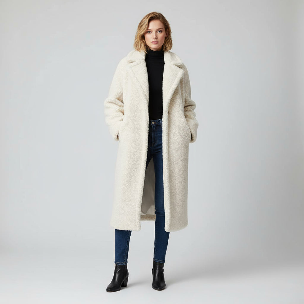 Holly - Cappotto Lungo Donna Elegante Morbido
