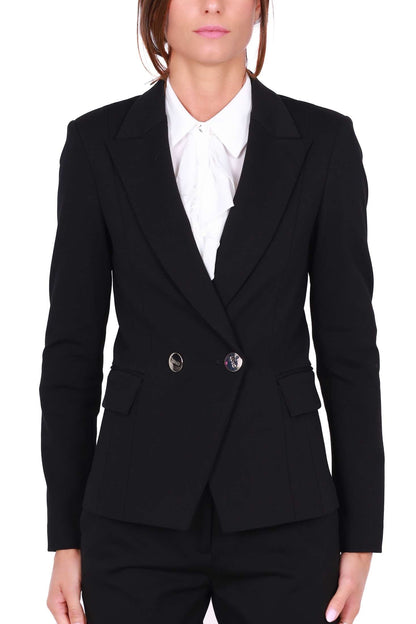 Klara - Blazer Nero Doppiopetto Donna Elegante Fit Sartoriale