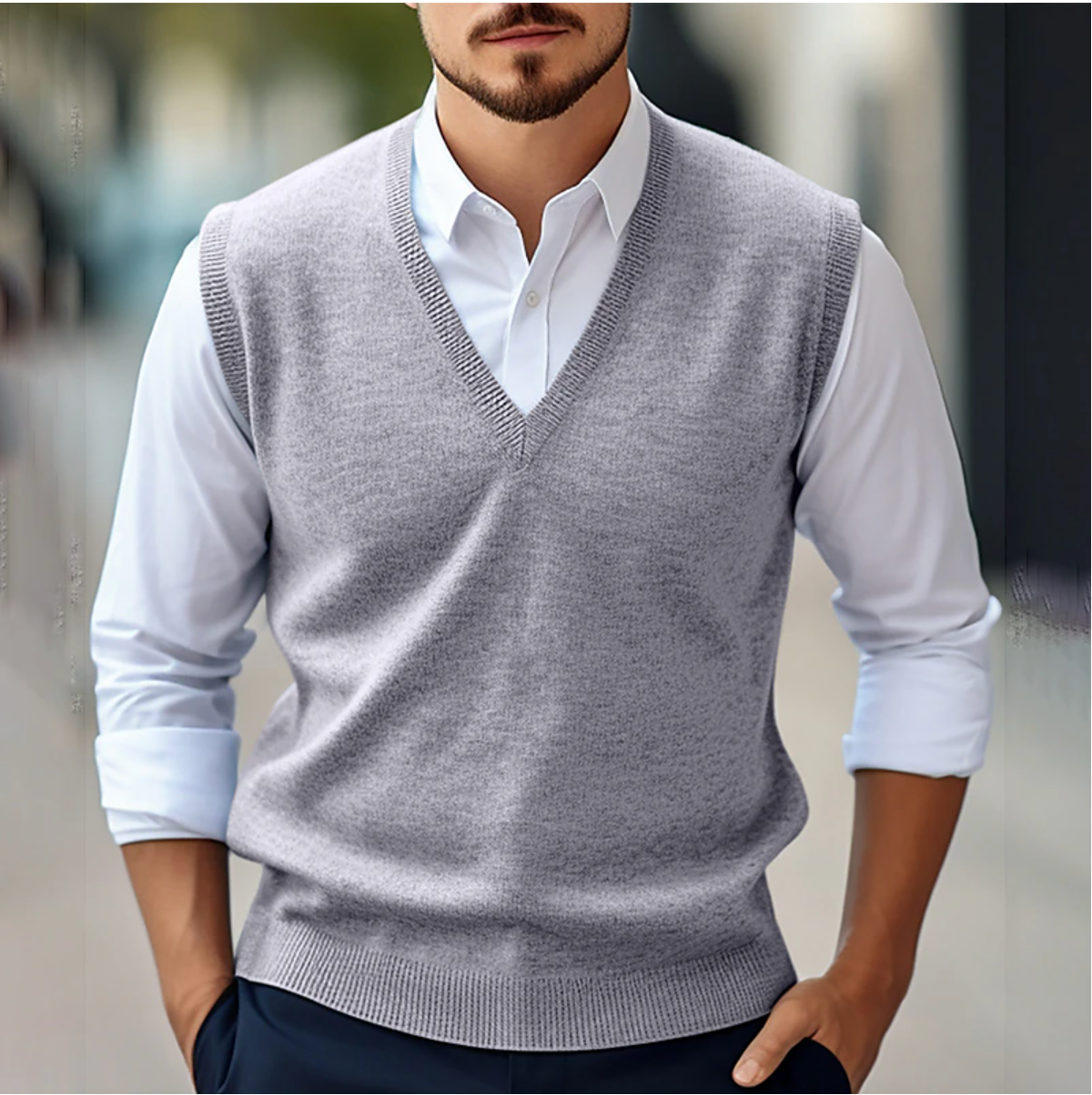 Rodolfo - Gilet Uomo Elegante Leggero Senza Maniche
