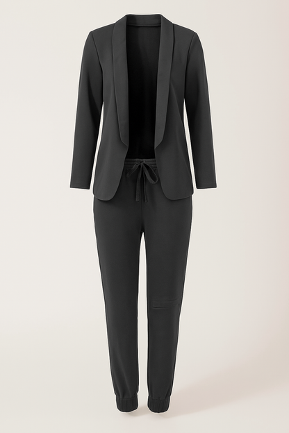 Hedonia - Set da donna con blazer e pantaloni jogger