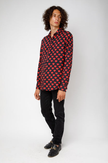 Romildus - Camicia Donna Rossa Elegante Moderna Versatile