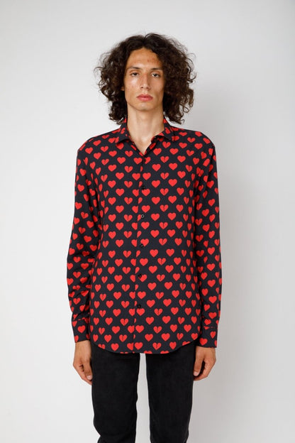Romildus - Camicia Donna Rossa Elegante Moderna Versatile
