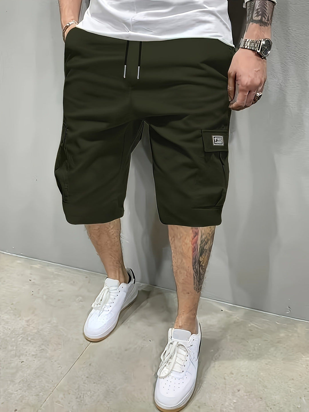 Kaspar - Cargo Shorts Uomo Tasche Multiple Casual Outdoor