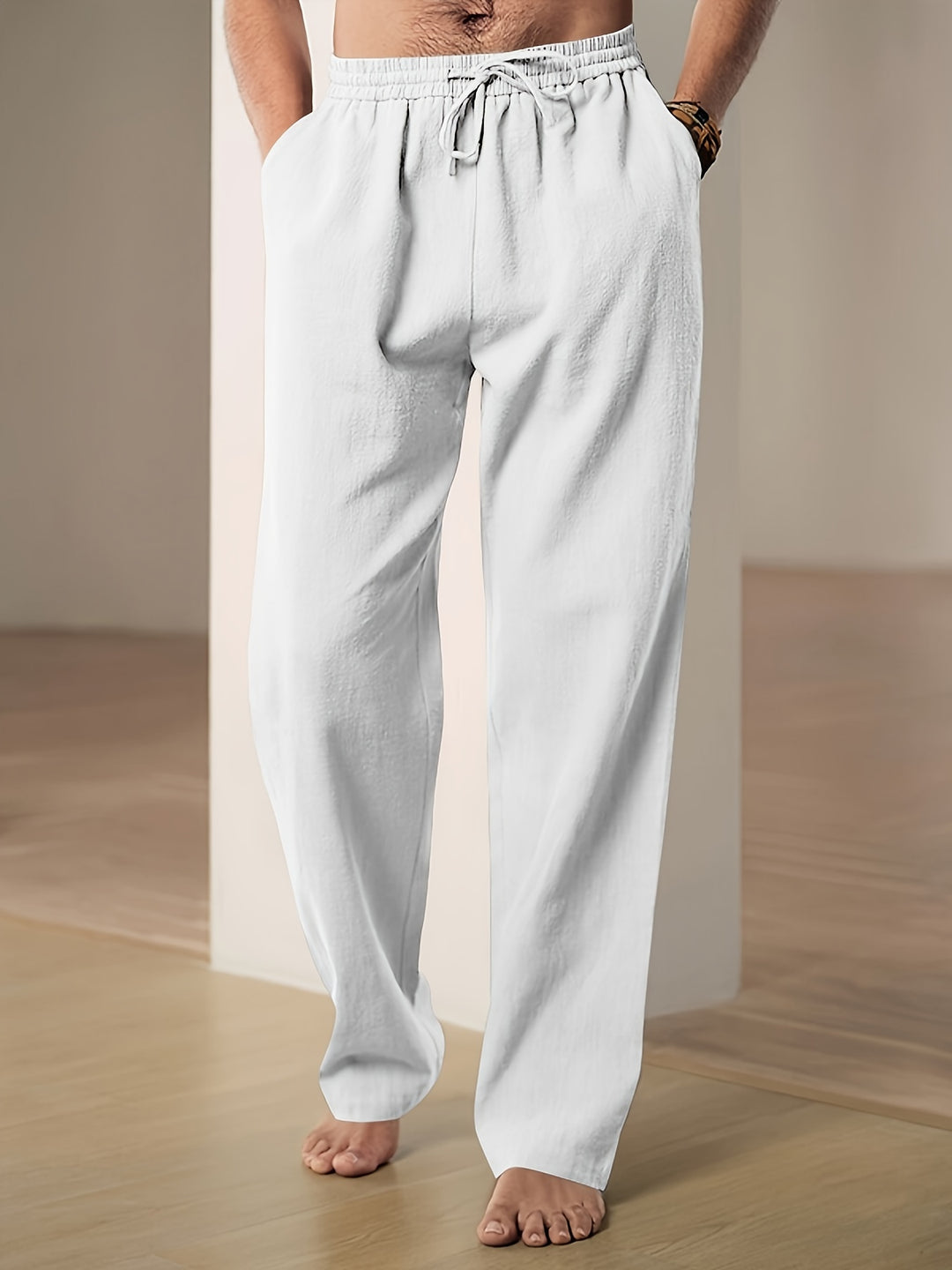 Paride – Pantaloni Estivi Traspiranti Con Coulisse Dal Taglio Classico