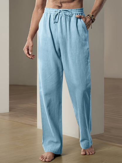 Paride – Pantaloni Estivi Traspiranti Con Coulisse Dal Taglio Classico