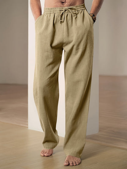 Paride – Pantaloni Estivi Traspiranti Con Coulisse Dal Taglio Classico