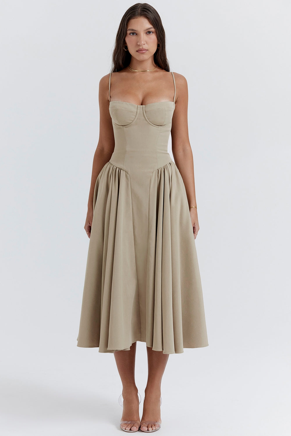 Menilita – Celine Abito Midi con Corsetto
