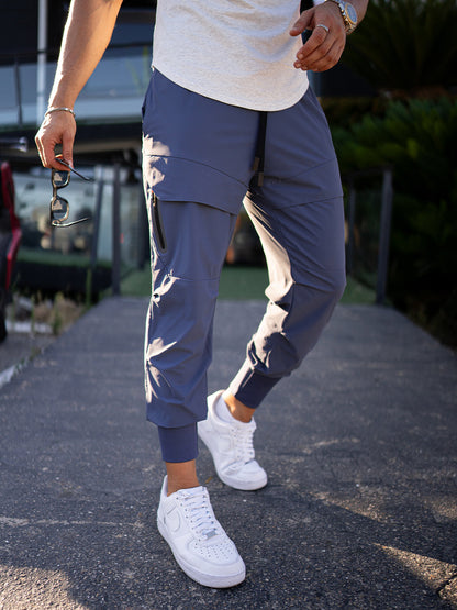 Rufinus - Cargo Jogger Athletic Uomo High Rib Traspirante