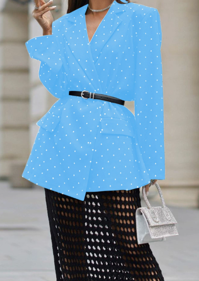 Jasmin – Blazer Over Kimono Con Strass Nero