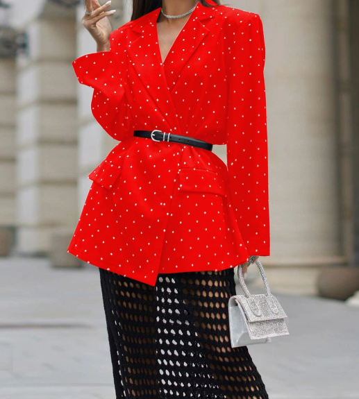 Jasmin – Blazer Over Kimono Con Strass Nero
